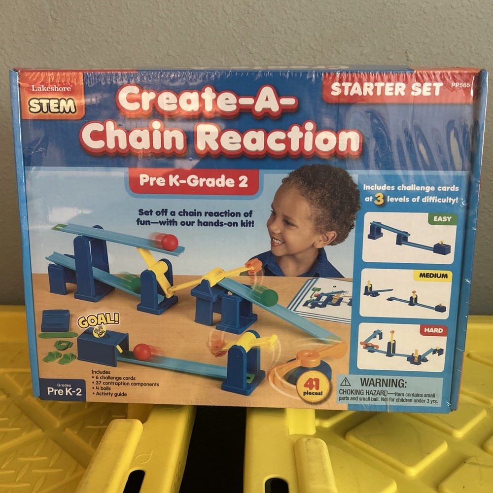 Lakeshore Stem CREATE-A-CHAIN REACTION Starter Set Pre K-Grade 2 New‎ Sealed